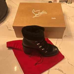 Christian Louboutin shearling booties